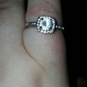 Size 10 simulated diamond ring